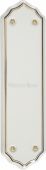 6000 Heritage Brass Shaped Fingerplate 280x76mm Gold Line