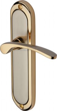 Click Here To Enlarge This Photo Of AMB6210-JP Heritage Brass Door Handle Lever Latch Ambassador Design Jupiter Finish
