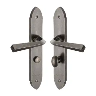 RPW4430 M.Marcus Rustic Pewter Door Handle Bathroom Set Grafton Design