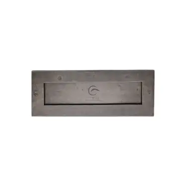 Click Here To Enlarge This Photo Of RPW465 254.101 M.Marcus Rustic Pewter Letterplate 10 1/2" x 4"