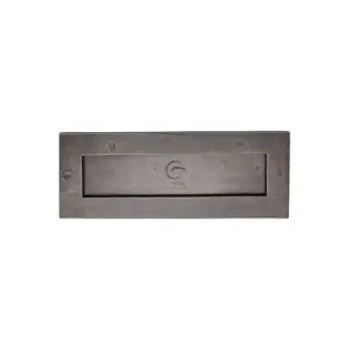RPW465 254.101 M.Marcus Rustic Pewter Letterplate 10 1/2" x 4"