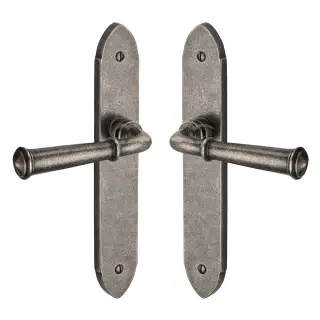 RPW4710 M.Marcus Rustic Pewter Door Handle Lever Latch Hadley Design