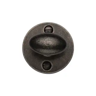 RPW555 M.Marcus Rustic Pewter Round Thumbturn & Emergency Release