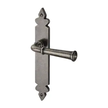 Click Here To Enlarge This Photo Of RPW5810 M.Marcus Rustic Pewter Door Handle Lever Latch Ludlow Design