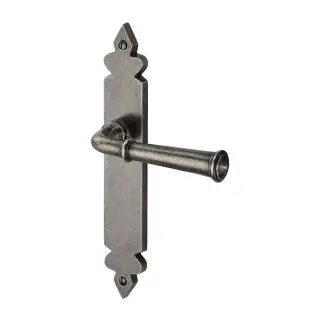 RPW5810 M.Marcus Rustic Pewter Door Handle Lever Latch Ludlow Design