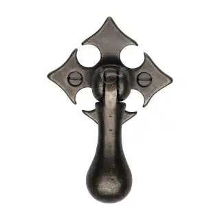 RPW6261 M.Marcus Rustic Pewter Fleur-De-Lys Cabinet Drop Pull