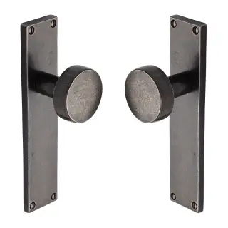 RPW88010 M.Marcus Rustic Pewter Door Mortice Knob Lever Latch Olympic Design