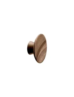 Click Here To Enlarge This Photo Of Furnipart 'Olympia' Wooden Cabinet Knob D65mm - Clear Lacquered Walnut (100413065-292)