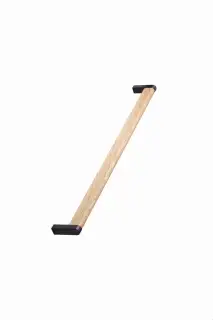Furnipart 'Crossing' Wooden Cabinet Pull L328mm / C320mm - Oak Lacquered/Matt Black (102990320-052/99)