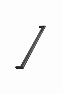Furnipart 'Crossing' Wooden Cabinet Pull L328mm / C320mm - Black Ash/Matt Black (102990320-992/99)