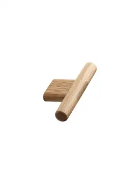 Click Here To Enlarge This Photo Of Furnipart 'Join' Wooden Cabinet Knob L80mm / C16mm - Lacquered Oak (103290016-052)