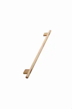 Click Here To Enlarge This Photo Of Furnipart 'Join' Wooden Cabinet Pull L400mm / C320mm - Lacquered Oak (103290320-052)