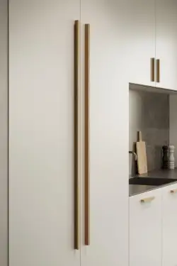 Click Here To Enlarge This Photo Of Furnipart 'Elan' Wooden Cabinet Pull L1200mm / C1088mm - Clear Lacquered Oak (1044201088-052)