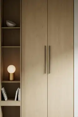 Click Here To Enlarge This Photo Of Furnipart 'Elan' Wooden Cabinet Pull L600mm / C544mm - Dark Brown Oak (104420544-056)