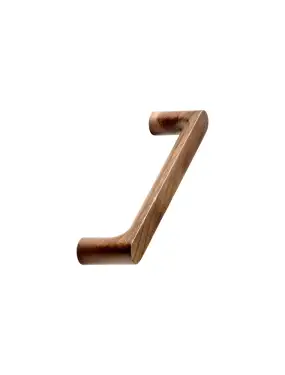 Click Here To Enlarge This Photo Of Furnipart 'Pinta' Wooden Cabinet Pull L144mm / C128mm - Clear Lacquered Walnut (104620128-292)