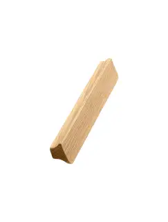 Furnipart 'Ante' Wooden Cabinet Pull L80mm / C64mm - Clear Lacquered Oak (105220064-052)