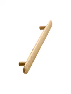 Furnipart 'Brutus' Wooden Cabinet Pull L224mm / C160mm - Clear Lacquered Oak (106120160-052)