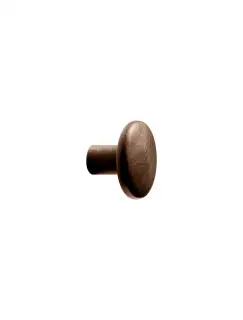 Furnipart 'Brutus' Wooden Cabinet Knob D32mm - Clear Lacquered Walnut (106220032-292)