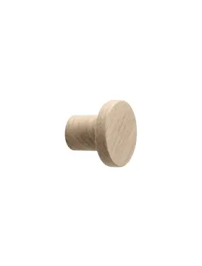 Click Here To Enlarge This Photo Of Furnipart 'Circum' Wooden Cabinet Knob D33mm - Untreated Oak (106720033-051)