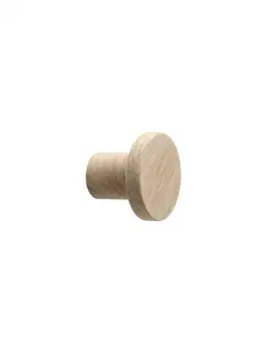 Furnipart 'Circum' Wooden Cabinet Knob D33mm - Untreated Oak (106720033-051)