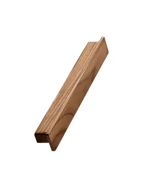 Click Here To Enlarge This Photo Of Furnipart 'Shelter' Wooden Cabinet Pull L190mm / C160mm - Clear Lacquered Walnut (108220160-292)