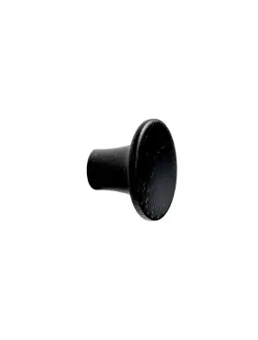 Click Here To Enlarge This Photo Of Furnipart 'Tuba' Wooden Cabinet Knob D28mm - Stained Black Ash (109120028-994)