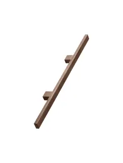 Furnipart 'Japan' Wooden Cabinet Pull L384mm / C160mm - Clear Lacquered Walnut (117760160-292)