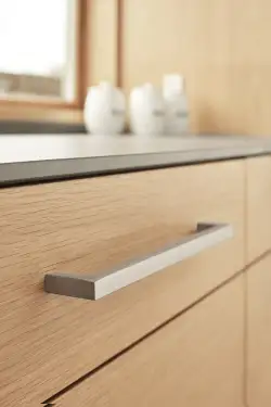 Click Here To Enlarge This Photo Of Furnipart 'Square 14' Cabinet Pull L206mm / C192mm - Silk Polished (231037192-25)