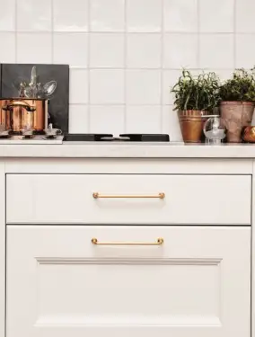 Click Here To Enlarge This Photo Of Furnipart 'Lounge' Cabinet Pull L174mm / C160mm - Brushed Brass (240330160-21)