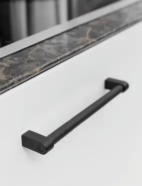 Click Here To Enlarge This Photo Of Furnipart 'Regular 2' Cabinet Pull L206mm / C192mm - Black (240530192-9005.2)