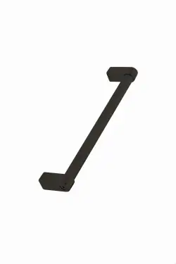 Click Here To Enlarge This Photo Of Furnipart 'Regular 2' Knurled Cabinet Pull L206mm / C192mm - Black (240530192-9005.2)