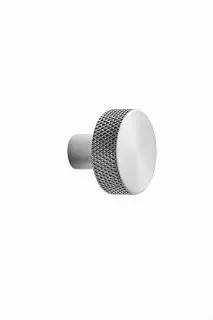 Furnipart 'Simon' Knurled Cabinet Knob D35mm - Inox Look (241930035-66)