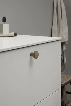 Click Here To Enlarge This Photo Of Furnipart 'Dot' Cabinet Knob D30mm - Patinated Brass (242530030-24)