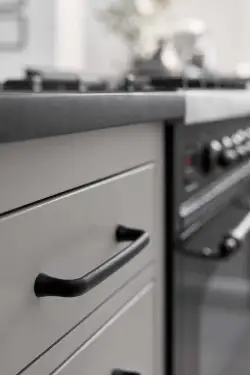 Click Here To Enlarge This Photo Of Furnipart 'Provence' Cast Iron Cabinet Pull L179mm / C160mm - Black (300010160-9005)