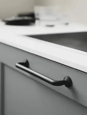 Click Here To Enlarge This Photo Of Furnipart 'Motion' Cabinet Pull L182mm / C160mm - Black (300080160-9005)