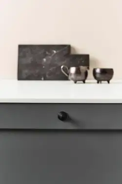 Click Here To Enlarge This Photo Of Furnipart 'Motion' Cabinet Knob D22mm - Black (300090022-9005)