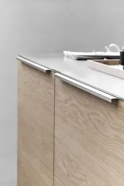 Click Here To Enlarge This Photo Of Furnipart 'Trim' Edge Pull L446mm - Inox Look (408020446-66.1)