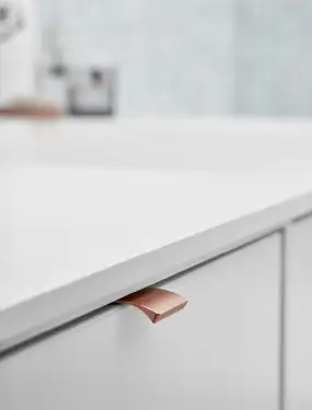 Click Here To Enlarge This Photo Of Furnipart Straight Edge Pull L40mm - Brushed Rose Gold (419720040-87.1)