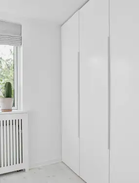 Click Here To Enlarge This Photo Of Furnipart Straight Edge Pull L1200mm - Matt White (4197201200-0500)