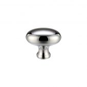 FCH05ACP - Zoo Hardware Oval Cupboard Knob 32mm dia Polished Chrome