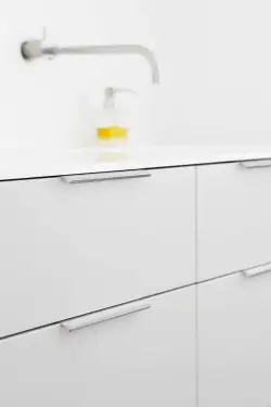 Click Here To Enlarge This Photo Of Furnipart Straight Edge Pull L200mm - Inox Look (419720200-66.1)