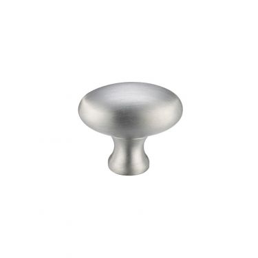 Click Here To Enlarge This Photo Of FCH05ASC - Zoo Hardware Oval Cupboard Knob 32mm dia Satin Chrome