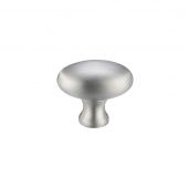 FCH05ASC - Zoo Hardware Oval Cupboard Knob 32mm dia Satin Chrome