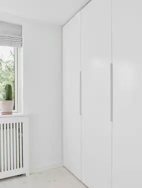 Click Here To Enlarge This Photo Of Furnipart Straight Edge Pull L600mm - Matt White (419720600-0500)