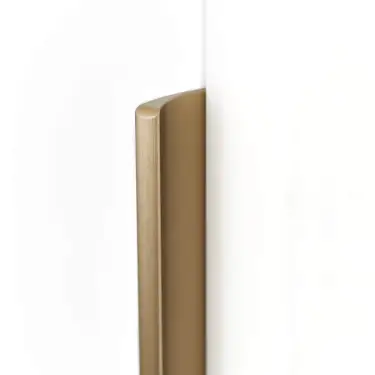 Click Here To Enlarge This Photo Of Furnipart Straight Edge Pull L600mm - Brushed Brass (419720600-31.1)