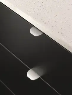 Furnipart Round Edge Pull L40mm - Inox Look (419920040-66.1)