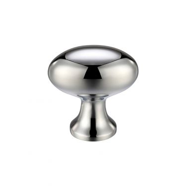 Click Here To Enlarge This Photo Of FCH05CCP - Zoo Hardware Oval Cupboard Knob 38mm dia. Polished Chrome