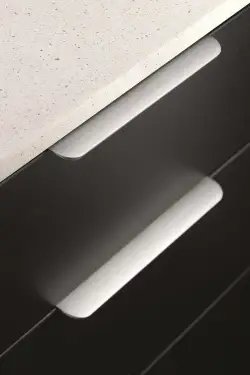 Click Here To Enlarge This Photo Of Furnipart Round Edge Pull L350mm - Inox Look (419920350-66.1)