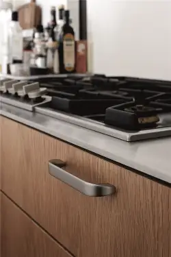 Click Here To Enlarge This Photo Of Furnipart 'Tangerine' Cabinet Pull L146mm / C128mm - Inox Look (427920128-66)