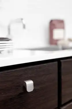 Click Here To Enlarge This Photo Of Furnipart 'Fall' Cabinet Knob L28mm - Inox Look (434320016-66)